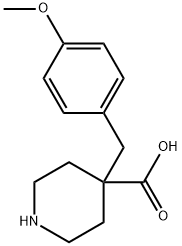 4-Piperidinecarboxylic acid, 4-[(4-methoxyphenyl)methyl]- Structure