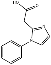 1H-Imidazole-2-acetic acid, 1-phenyl- Structure