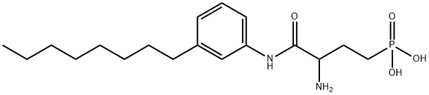 Phosphonic acid, P-[3-amino-4-[(3-octylphenyl)amino]-4-oxobutyl]- Struktur