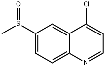 Quinoline, 4-chloro-6-(methylsulfinyl)- 化学構造式