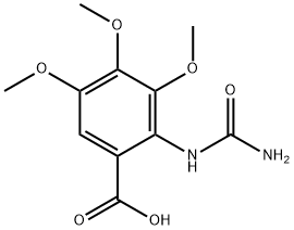 Benzoic acid, 2-[(aminocarbonyl)amino]-3,4,5-trimethoxy-,116274-49-8,结构式