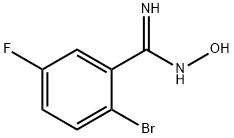 Benzenecarboximidamide, 2-bromo-5-fluoro-N-hydroxy- 结构式