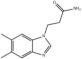 3-(5,6-Dimethyl-1H-1,3-benzodiazol-1-yl)propanamide|3-(5,6-二甲基-1H-1,3-苯并咪唑-1-基)丙酰胺