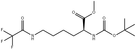 Methyl (2S)-2-{[(tert-butoxy)carbonyl]amino}-6-(trifluoroacetamido)hexanoate Struktur