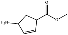 2-Cyclopentene-1-carboxylic acid, 4-amino-, methyl ester Struktur