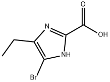 1H-Imidazole-2-carboxylic acid, 5-bromo-4-ethyl- Struktur