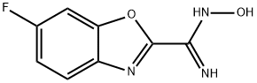 2-Benzoxazolecarboximidamide, 6-fluoro-N-hydroxy- 化学構造式