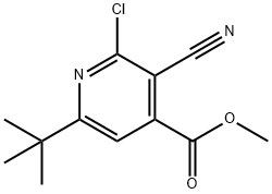 1172905-93-9 4-Pyridinecarboxylic acid, 2-chloro-3-cyano-6-(1,1-dimethylethyl)-, methyl ester