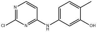 Phenol, 5-[(2-chloro-4-pyrimidinyl)amino]-2-methyl- Struktur