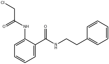2-(2-chloroacetamido)-N-(2-phenylethyl)benzamide Struktur