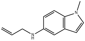 1H-Indol-5-amine, 1-methyl-N-2-propen-1-yl-,117561-42-9,结构式