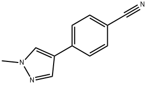 Benzonitrile, 4-(1-methyl-1H-pyrazol-4-yl)- Structure