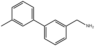 3-(3-methylphenyl)phenyl]methanamine Structure