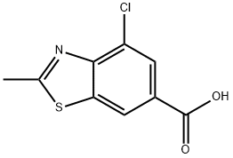 4-氯-2-甲基苯并[D]噻唑-6-羧酸 结构式