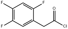 Benzeneacetyl chloride, 2,4,5-trifluoro- Struktur