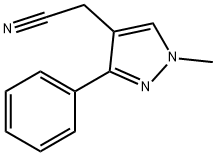 1H-Pyrazole-4-acetonitrile, 1-methyl-3-phenyl- Structure
