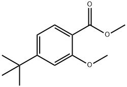methyl4-(tert-butyl)-2-methoxybenzoate Struktur