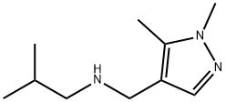 1H-Pyrazole-4-methanamine, 1,5-dimethyl-N-(2-methylpropyl)- Structure