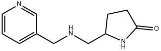 2-Pyrrolidinone, 5-[[(3-pyridinylmethyl)amino]methyl]- Struktur