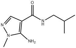 5-amino-N-isobutyl-1-methyl-1H-pyrazole-4-carboxamide 结构式