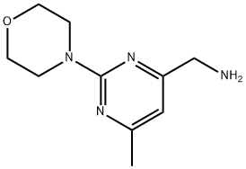 4-Pyrimidinemethanamine, 6-methyl-2-(4-morpholinyl)- Structure