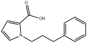 1H-Pyrrole-2-carboxylic acid, 1-(3-phenylpropyl)- Structure