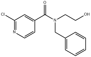 N-Benzyl-2-chloro-N-(2-hydroxyethyl)pyridine-4-carboxamide Structure