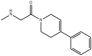 Ethanone, 1-(3,6-dihydro-4-phenyl-1(2H)-pyridinyl)-2-(methylamino)- Structure