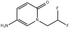 2(1H)-Pyridinone, 5-amino-1-(2,2-difluoroethyl)- Structure