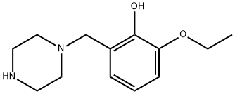 Phenol, 2-ethoxy-6-(1-piperazinylmethyl)- 结构式