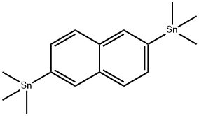2,6-bis(trimethylstannyl)naphthalenee Struktur