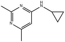 4-Pyrimidinamine, N-cyclopropyl-2,6-dimethyl-,1178628-52-8,结构式