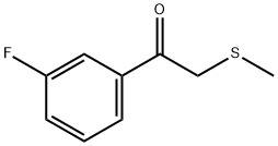 1-(3-氟苯基)-2-(甲基硫代)乙烷-1-酮, 1178730-51-2, 结构式