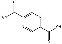5-(氨基羰基)-2-吡嗪羧酸, 117890-32-1, 结构式