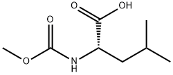 Leucine, N-(methoxycarbonyl)- Structure