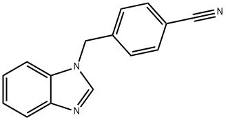 4-(1H-1,3-benzodiazol-1-ylmethyl)benzonitrile Struktur