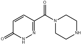3(2H)-Pyridazinone, 6-(1-piperazinylcarbonyl)- Structure