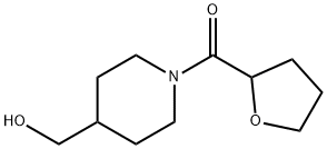 (4-(羟甲基)哌啶-1-基)(四氢呋喃-2-基)甲酮, 1181603-11-1, 结构式