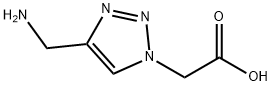 1H-1,2,3-Triazole-1-acetic acid, 4-(aminomethyl)- Structure