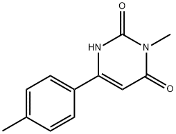 2,4(1H,3H)-Pyrimidinedione, 3-methyl-6-(4-methylphenyl)- Structure