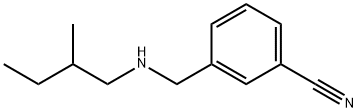 3-(((2-甲基丁基)氨基)甲基)苯甲腈 结构式