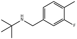 tert-butyl[(3-fluoro-4-methylphenyl)methyl]amine Structure