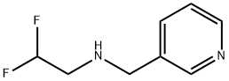 (2,2-difluoroethyl)(pyridin-3-ylmethyl)amine 化学構造式