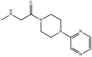 Ethanone, 2-(methylamino)-1-[4-(2-pyrazinyl)-1-piperazinyl]- Structure