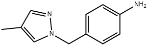 4-[(4-Methyl-1H-pyrazol-1-yl)methyl]aniline Struktur