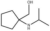 Cyclopentanemethanol, 1-[(1-methylethyl)amino]- Structure