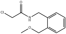 2-Chloro-N-{[2-(methoxymethyl)phenyl]methyl}acetamide Structure