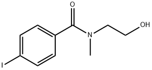 Benzamide, N-(2-hydroxyethyl)-4-iodo-N-methyl- Structure
