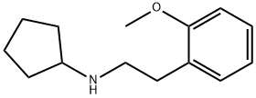 Benzeneethanamine, N-cyclopentyl-2-methoxy- Structure