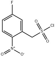 (5-Fluoro-2-nitrophenyl)methanesulfonyl Chloride Structure